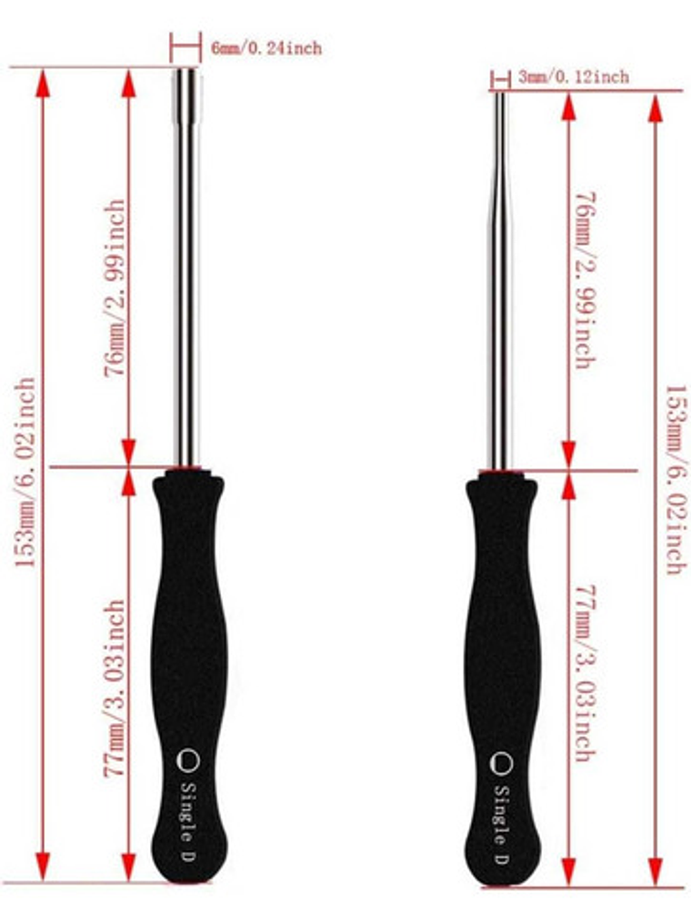 Set Atornillador Destornillador Carburador Husqvarna Poulan 4