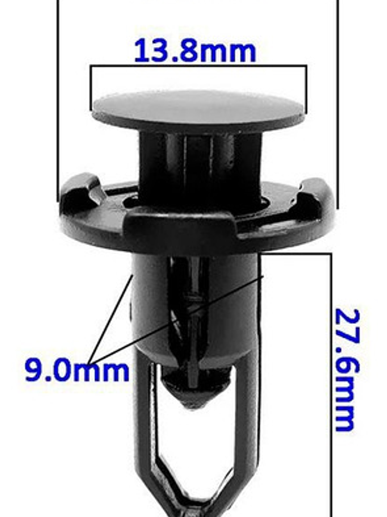 Clip Broche Plastico Retencion Lata Tablero Puerta  3