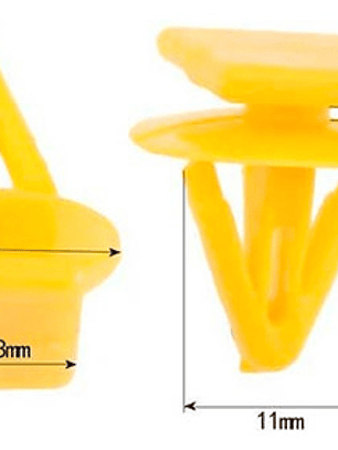 Broche Clip Sujetador Tapabarro Puerta Tablero Auto 