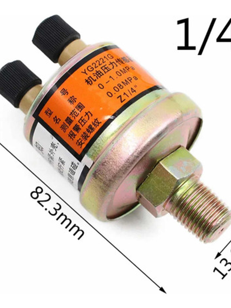 Sensor Presión Aceite Universal Cummins Generador 1/4 3