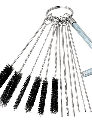 Set Cepillos Limpieza Carburadores Motosierra Desbrozadora