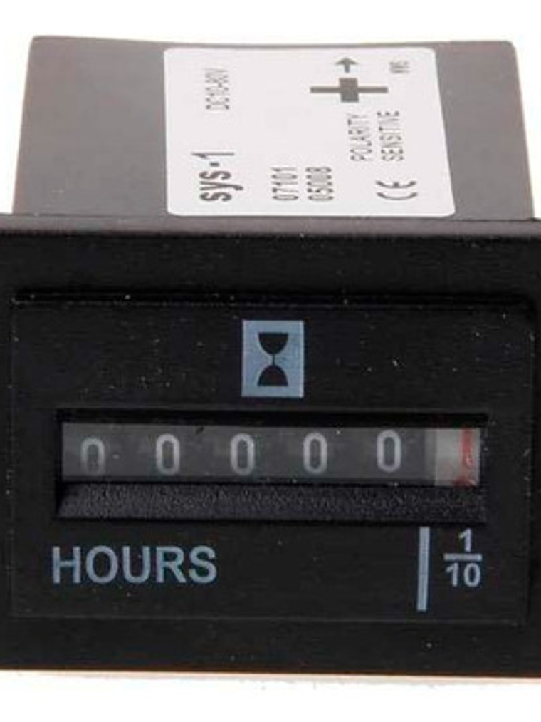 Horometro Contador De Horas Análogo 10 A 80v 1