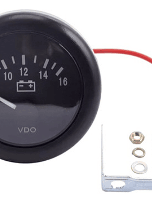 Reloj Medidor Voltaje Maquinaria Generador Vdo 12v 52mm