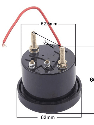 Reloj Medidor Voltaje Maquinaria Generador Vdo 12v 52mm