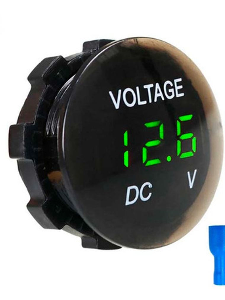 Voltimetro Digital Auto Camion Furgón Bus Maquinaria 12v 24v 9