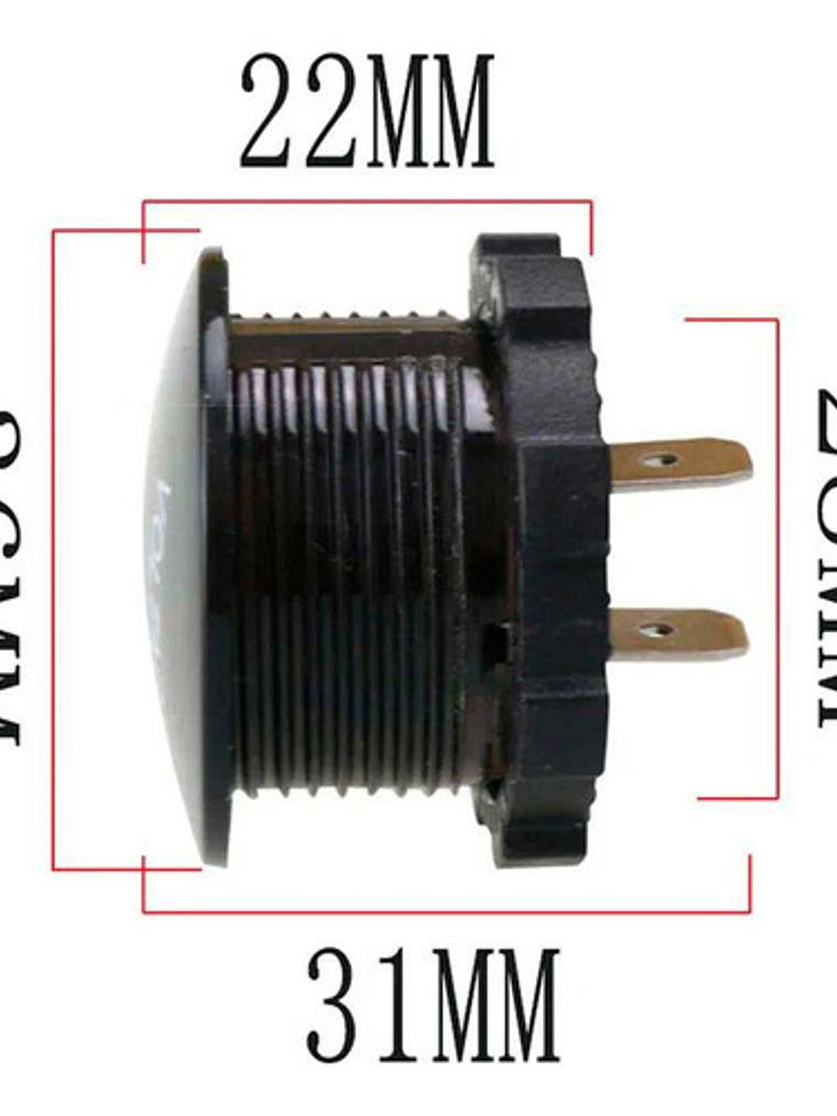 Voltimetro Digital Auto Camion Furgón Bus Maquinaria 12v 24v 11