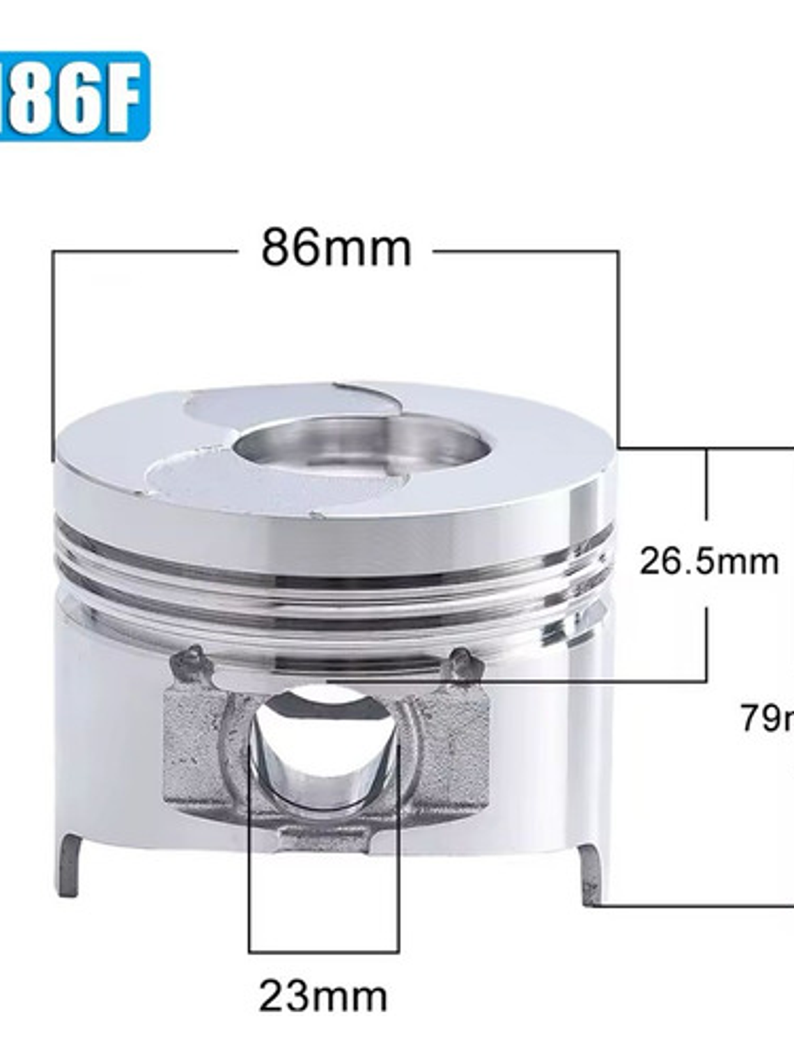 Kit Pistón Anillos 186f Kipor Kama Motores Chino 10hp Diesel 2