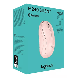 Mouse Logitech M240 BLUETOOTH Silent Rosado