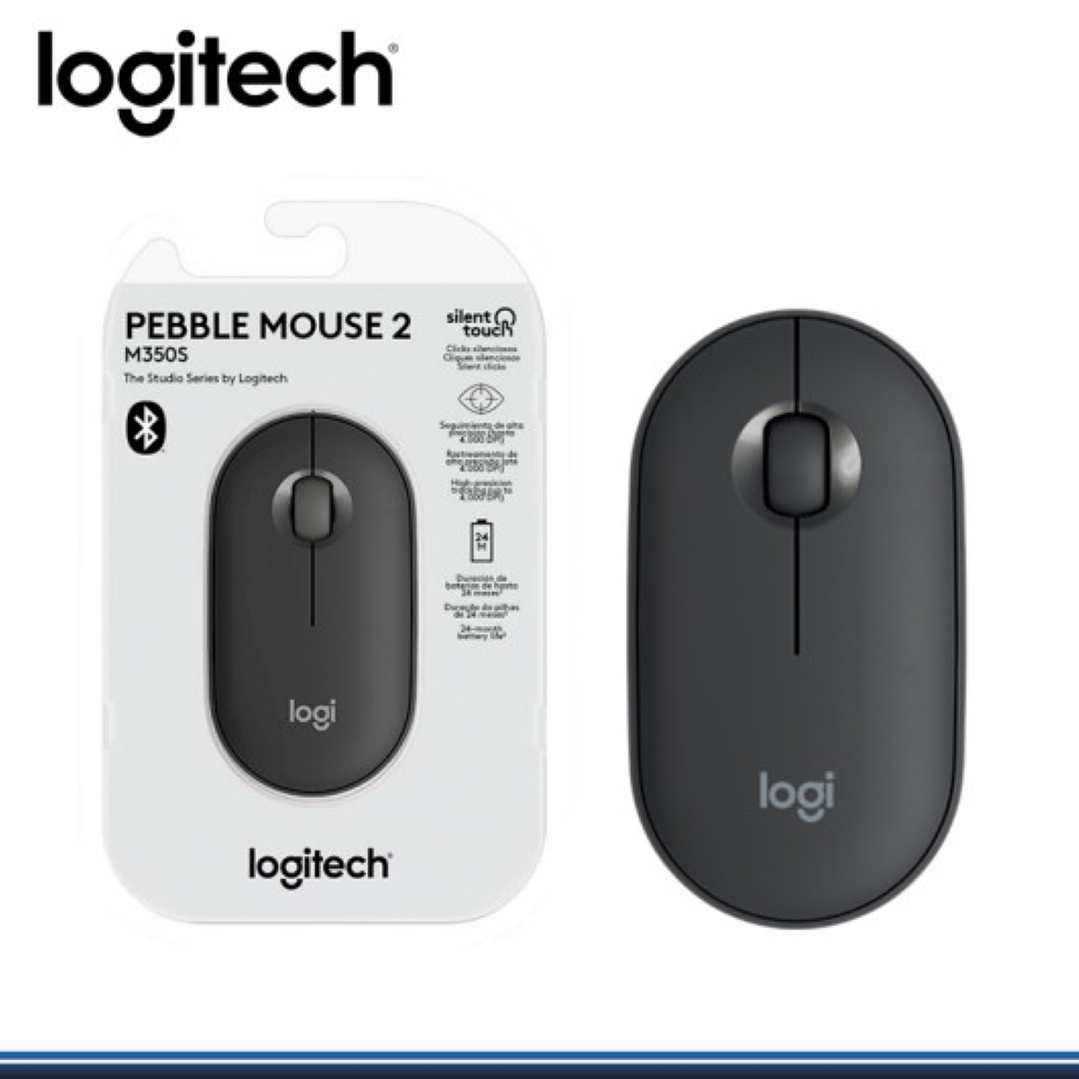 Mouse Logitech Pebble M350s BLUETOOTH negro 1