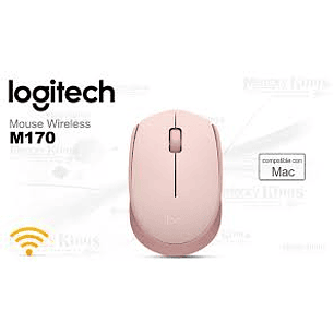 Mouse Logitech M170 Wireless Rosado