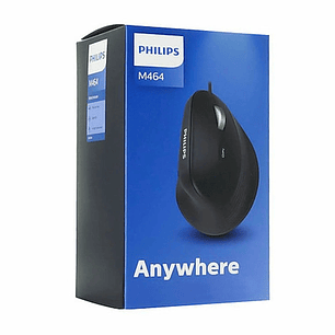 Mouse Philips M464 Vertical Negro