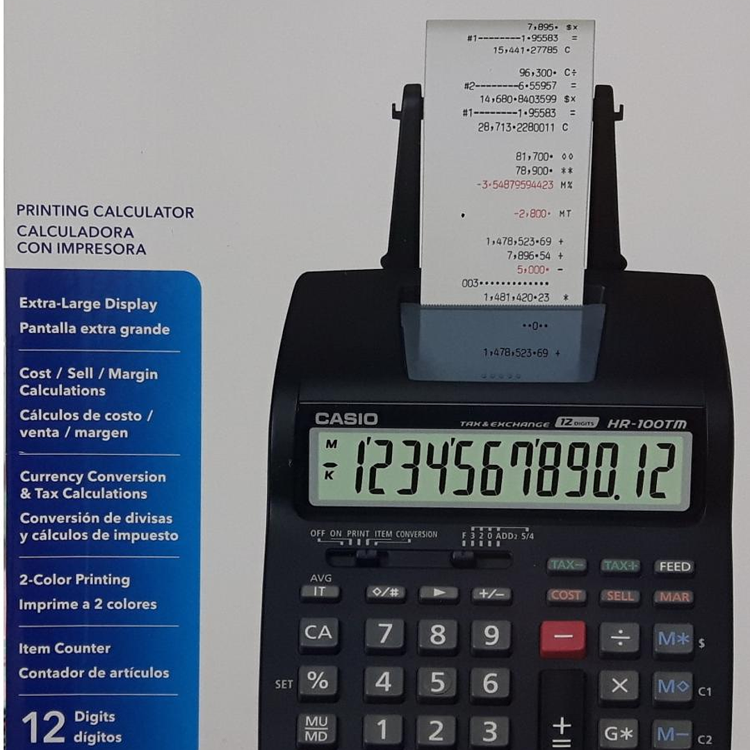 Calculadora HR-100TM-BK Casio 1