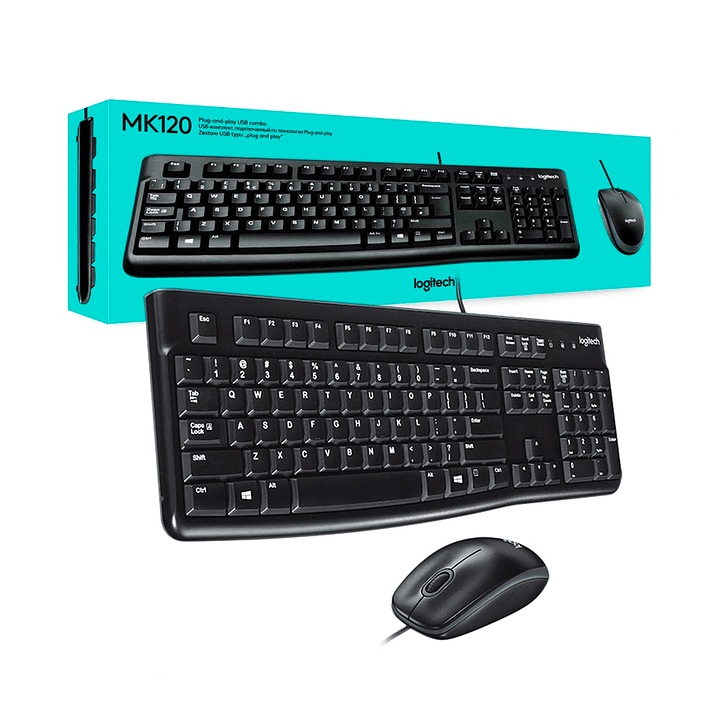 Teclado Mouse MK120Logitech 1