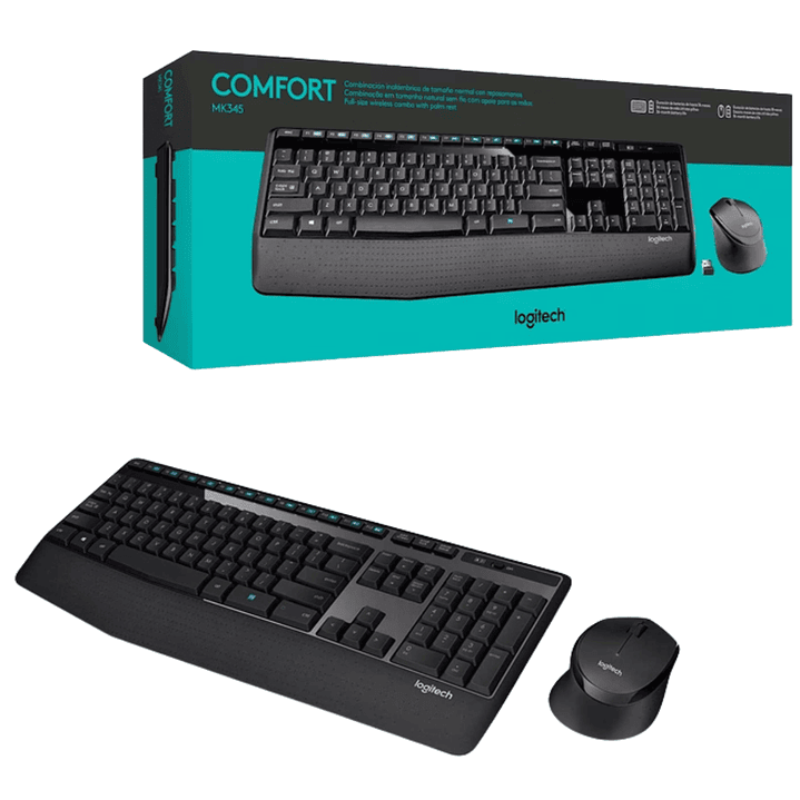 Teclado Mouse COMFORT MK 345 Logitech 1
