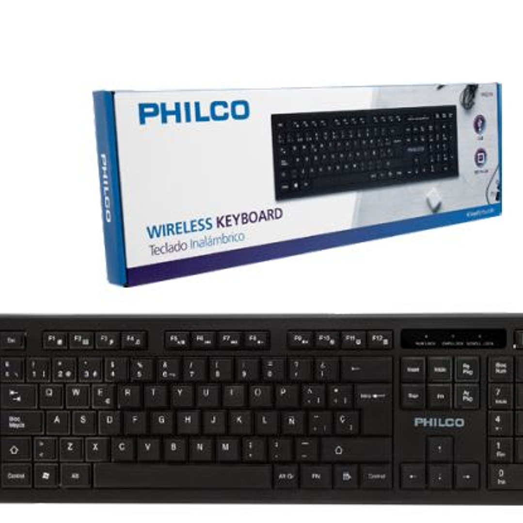 Teclado W601N Philco inalambrico 1