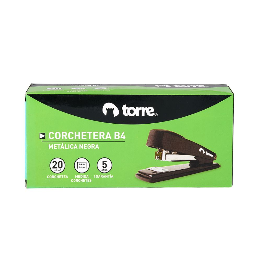 Corchetera B4 Metálica Negra Torre 2