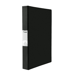 Archivador Vinil Negro Formato Oficio - 2 Anillos