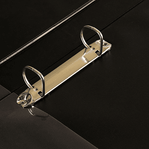 Archivador Vinil Negro Formato Oficio - 2 Anillos