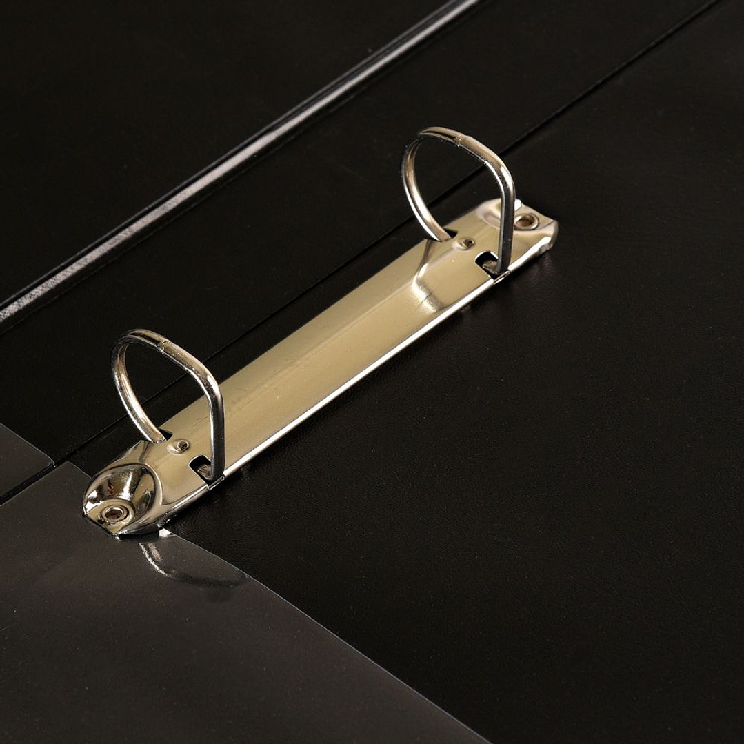 Archivador Vinil Negro Formato Oficio - 2 Anillos 2