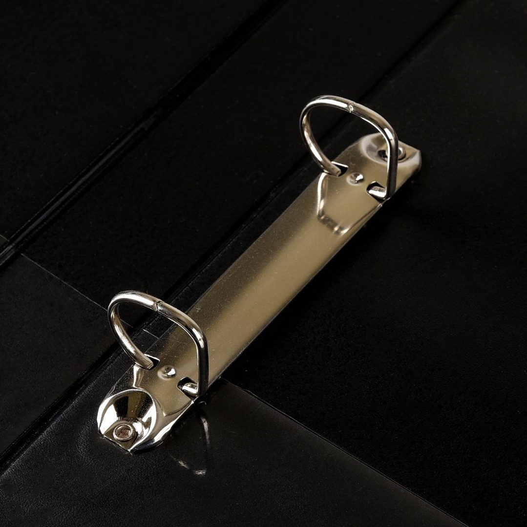 Archivador Vinil Negro Formato Carta - 2 Anillos  2