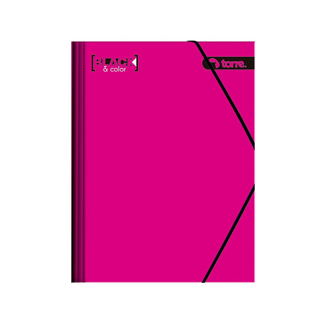Carpeta Cartón Con Elástico Black & Colors 1
