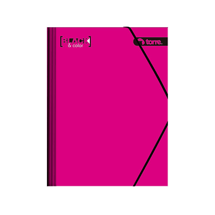 Carpeta Cartón Con Elástico Black & Colors 1