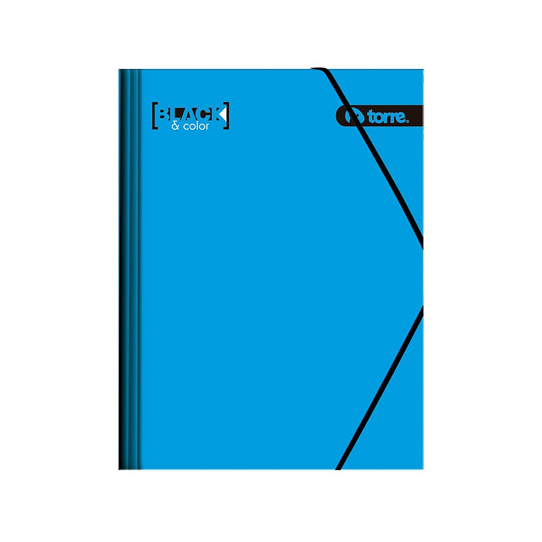 Carpeta Cartón Con Elástico Black & Colors 2