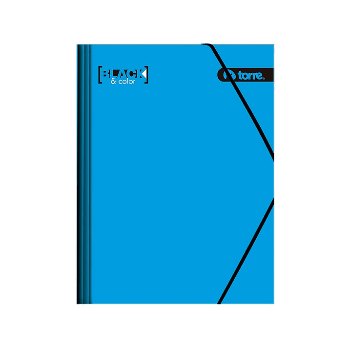 Carpeta Cartón Con Elástico Black & Colors 2