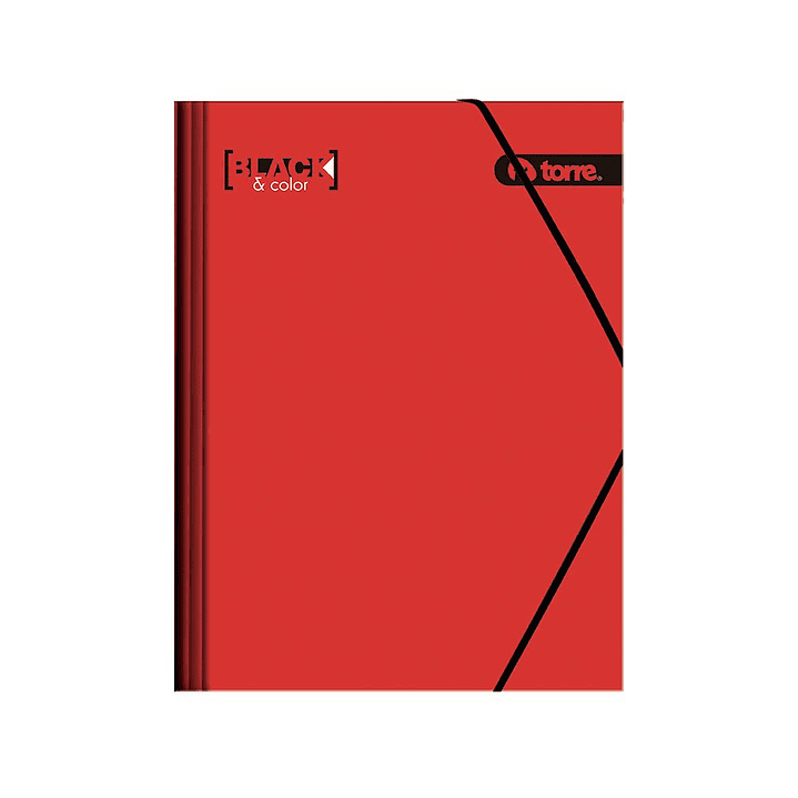 Carpeta Cartón Con Elástico Black & Colors 4