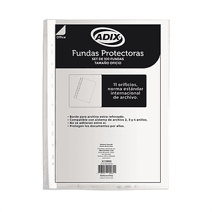 Funda Oficio Transparente 100 Unid.