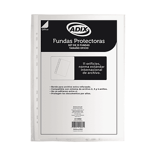 Funda Oficio Transparente 10 Unid.