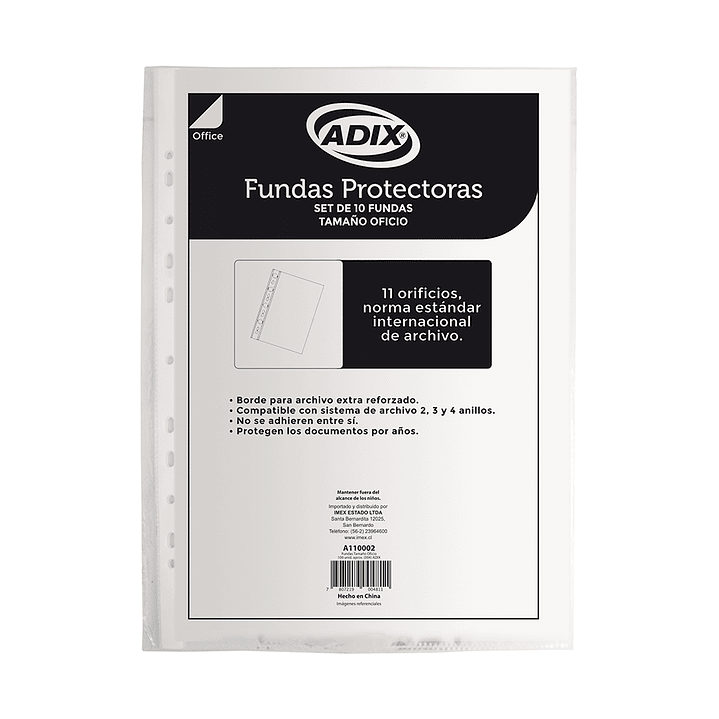 Funda Oficio Transparente 10 Unid. 1