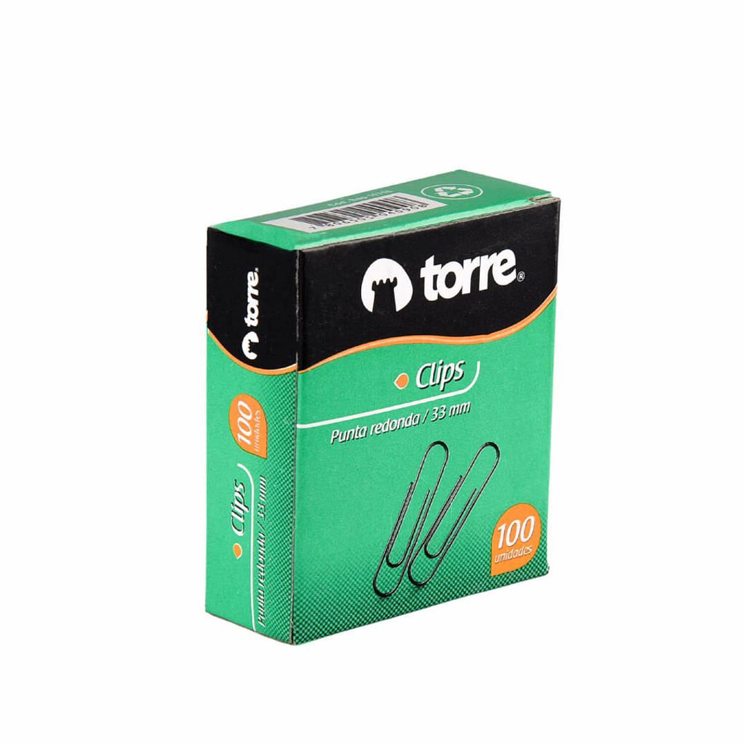 Clips 1 punta redonda 33mm 1