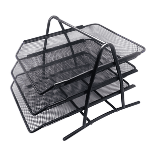 Bandeja Porta Documentos Triple Malla Metal Lavoro