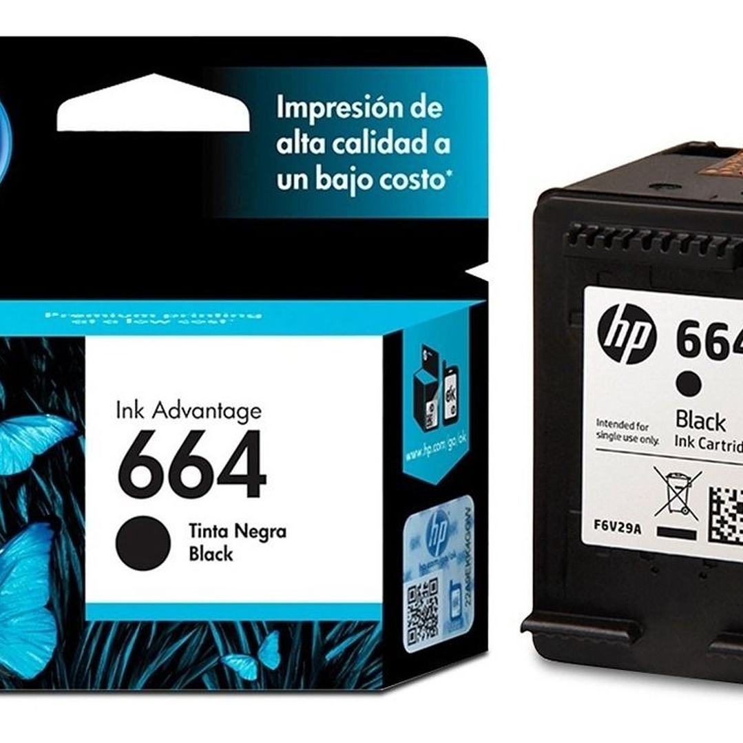 TINTA ORIGINAL HP 664 BLACK 1