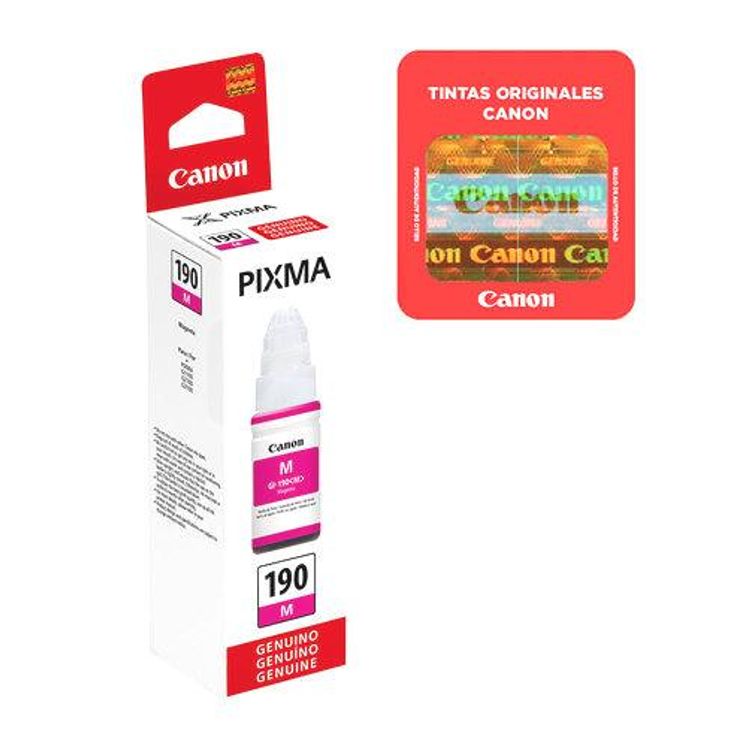 TINTA ORIGINAL CANON 190 MAGENTA 1