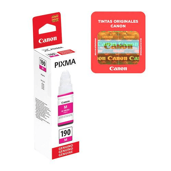 TINTA ORIGINAL CANON 190 MAGENTA 1