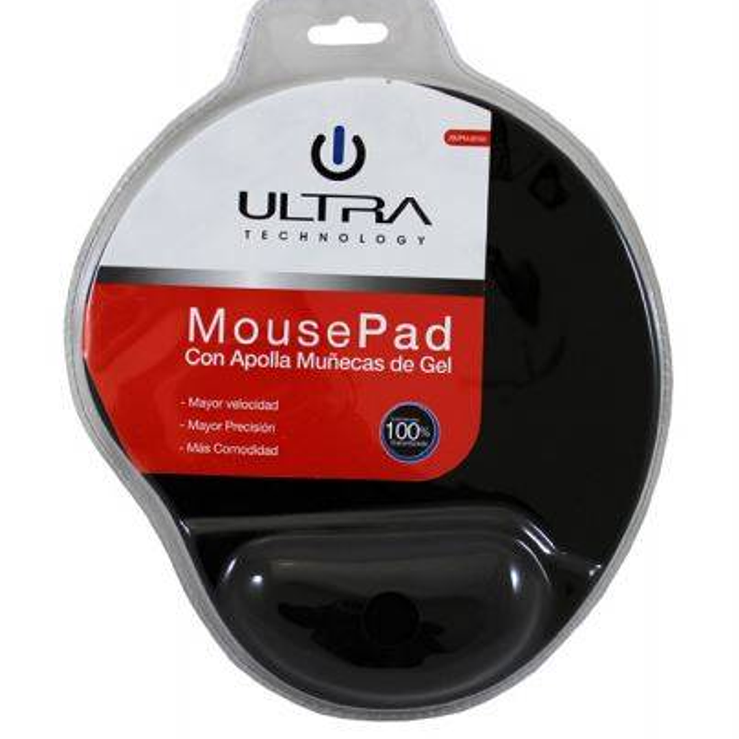  MOUSE PAD CON GEL APOYA MUÑECA ULTRA 1