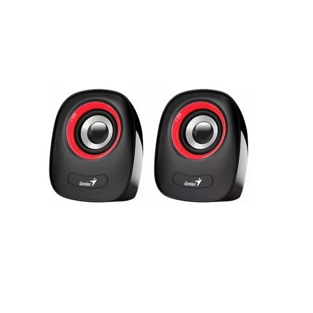 PARLANTE GENIUS PARLANTES SP-Q160 PORTÁTIL ROJA  2
