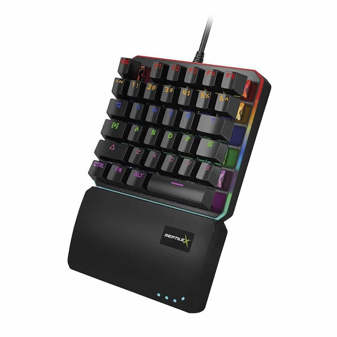 TECLADO GAMER MECANICO REPTILEX RX0015, Switch Blue, RGB 1