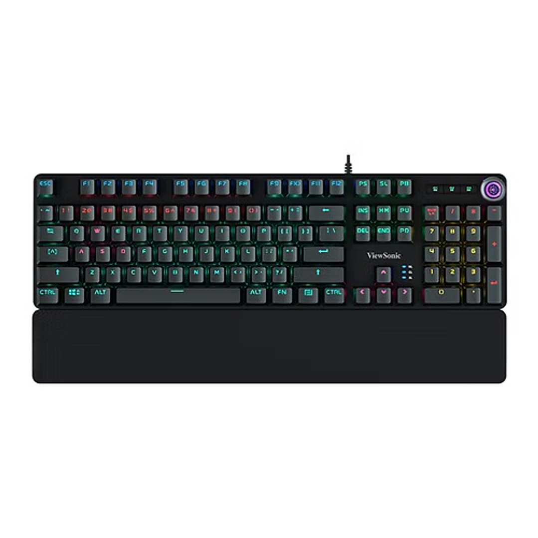 TECLADO MECÁNICO RGB CON APOYA MUÑECAS GAMER KU535 VIEWSONIC 2