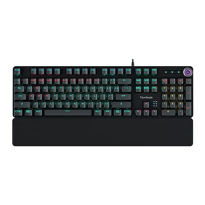 TECLADO MECÁNICO RGB CON APOYA MUÑECAS GAMER KU535 VIEWSONIC 2