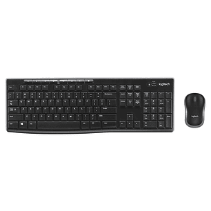 TECLADO MOUSE /TECLAS MULTIMEDIA INALAMBRICO USB 270 BLACK LOGITECH