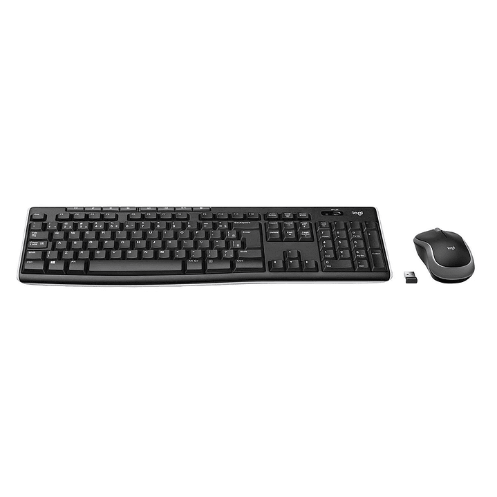 TECLADO MOUSE /TECLAS MULTIMEDIA INALAMBRICO USB 270 BLACK LOGITECH 3