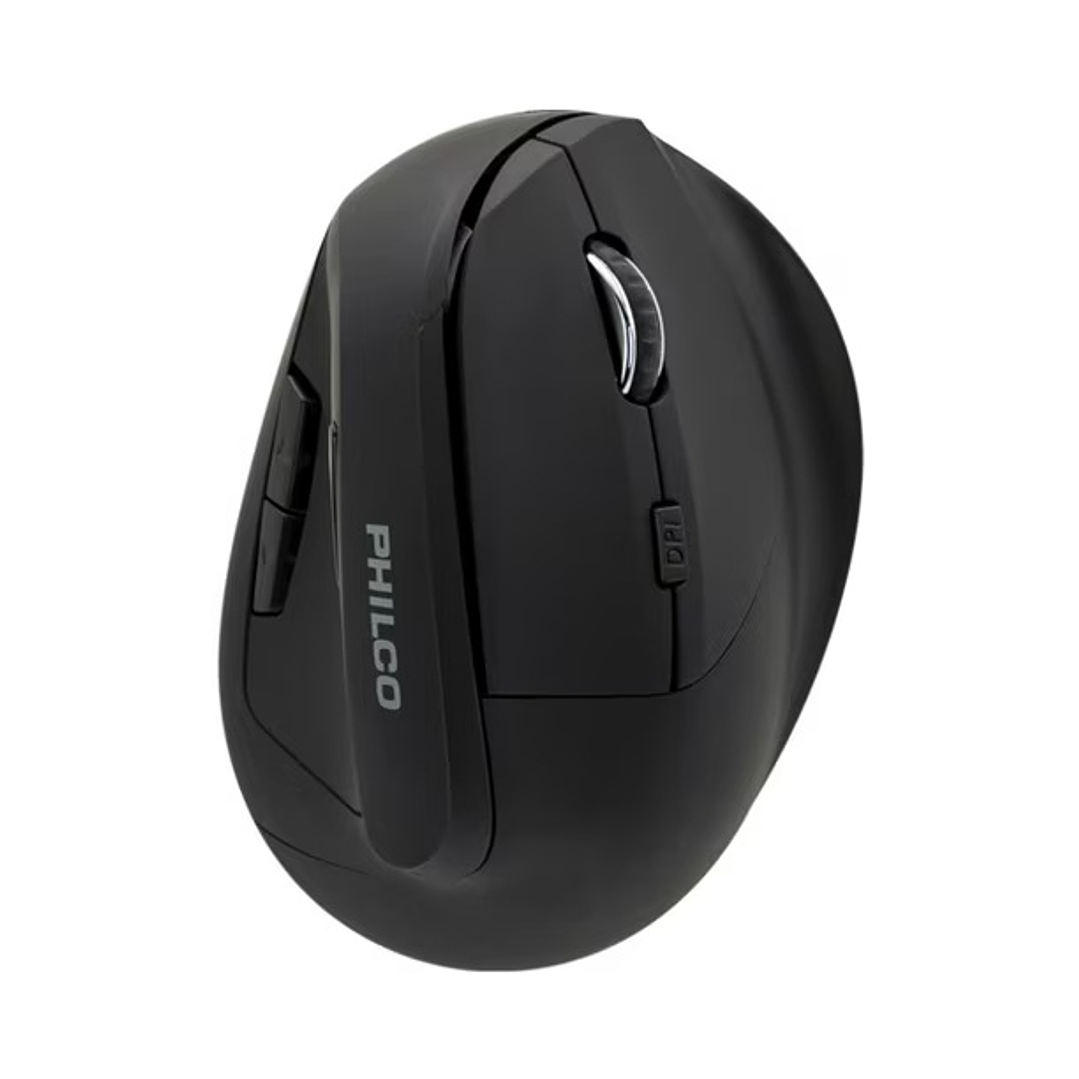 MOUSE INALAMBRICO Usb VERTICAL 6b 1600dpi BLACK Pro 3