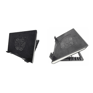VENTILADOR COOLER NOTEBOOK AJUSTABLE NEGRO TECNOLAB