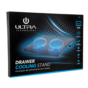 VENTILADOR NOTEBOOK METALICO DOBLE VENTILADOR ULTRA 15.6