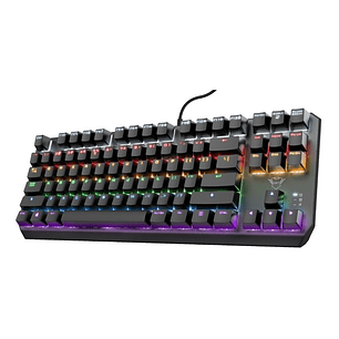 TECLADO MECANICO GAMER Tkl TRUST GXT 834 CALLAZ ESPAÑOL Bk