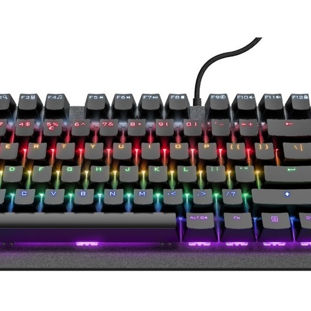 TECLADO MECANICO GAMER Tkl TRUST GXT 834 CALLAZ ESPAÑOL Bk 2