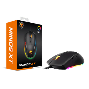 Mouse Gamer Cougar Minos XT, Óptico, 6 Botones, 4000 DPI, RGB, Negro
